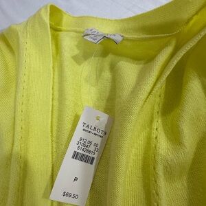 Talbots Vibrant Yellow Cardigan